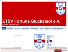 Tablet Screenshot of etsv-fortuna.de